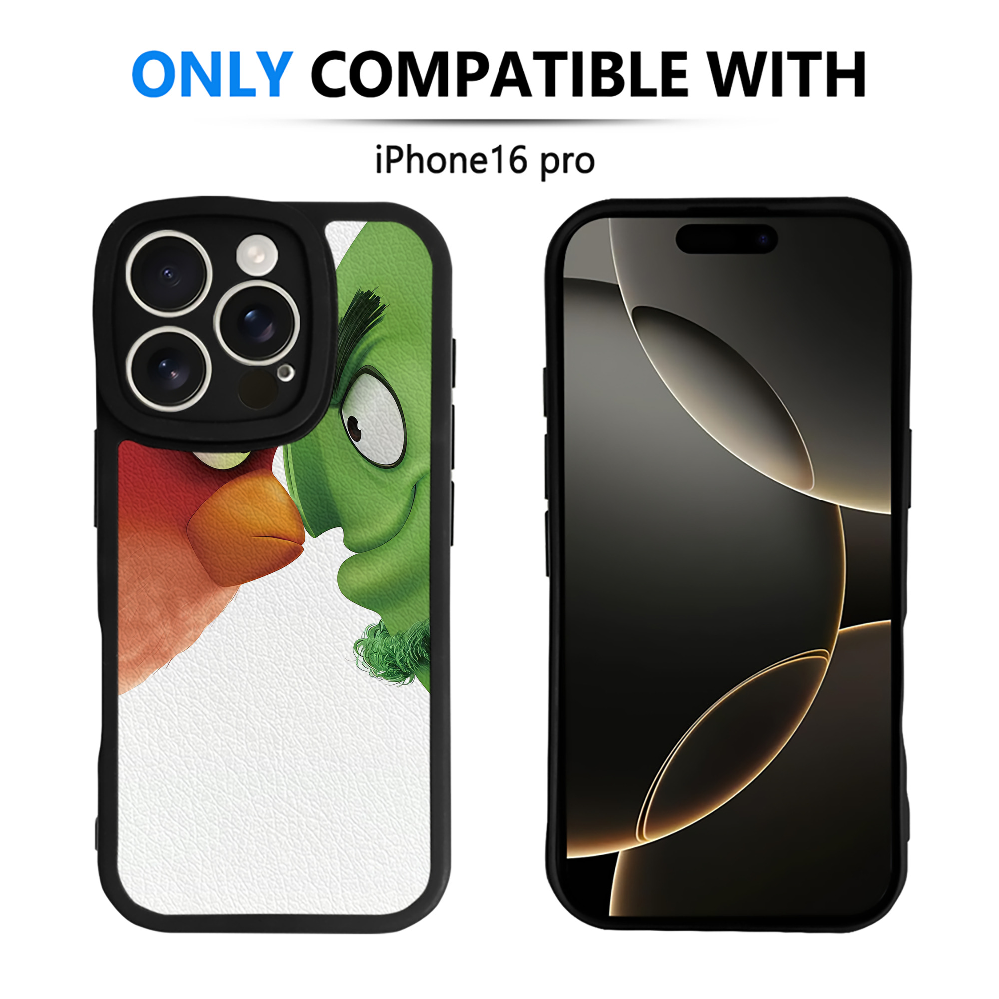 （画像用） Angry Birds アングリーバード 【iPhone 16シリーズ対応】シリコンスマホケース（レザー調） 材質：シリコン
